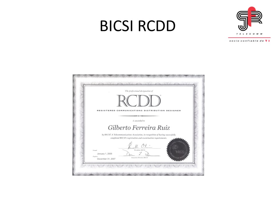 bicsi rcdd